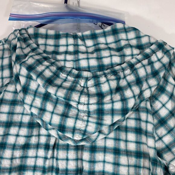 Plaid Cotton Shirt with Hood 22/24 - Picture 6 of 9